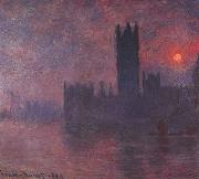 Claude Monet Houses of Parliament at Sunset china oil painting reproduction